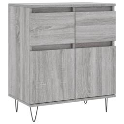 Berkfield Home Sideboard Grey Sonoma 60x35x70 cm Engineered Wood - Size: 60 x 35 x 70 cm