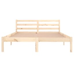 Berkfield Home Day Bed Solid Wood Pine 140x200 cm Double in Brown - thumbnail 4