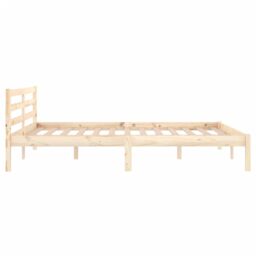 Berkfield Home Day Bed Solid Wood Pine 140x200 cm Double in Brown - thumbnail 5