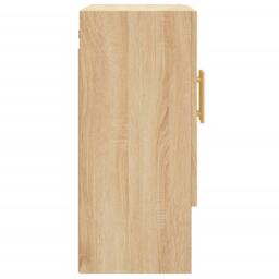 Berkfield Home Wall Cabinet Sonoma Oak 60x31x70 cm Engineered Wood in Light Tan - Size: 60 x 31 x 70 cm - thumbnail 7