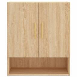 Berkfield Home Wall Cabinet Sonoma Oak 60x31x70 cm Engineered Wood in Light Tan - Size: 60 x 31 x 70 cm - thumbnail 5
