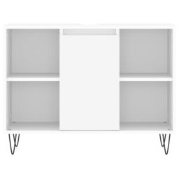 Berkfield Home Bathroom Cabinet White 80x33x60 cm Engineered Wood - Size: 80 x 33 x 60 cm - thumbnail 5