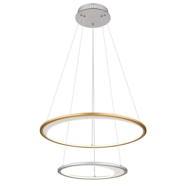 Netlighting Umbra Pendant Silver 2x LED Dimmable 2700-6500K Remote Timer - image 1