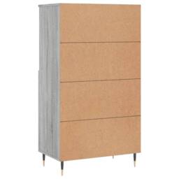 Berkfield Home Highboard Grey Sonoma 60x36x110 cm Engineered Wood - Size: 60 x 36 x 110 cm - thumbnail 8