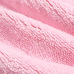 OHS Bows Tufted Teddy Fleece Throw Blanket Soft Bedspread in Pink - Size: 130 cm x160 cm - thumbnail 5
