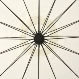 Berkfield Home Hanging Parasol White 3 m Aluminium Pole - thumbnail 4