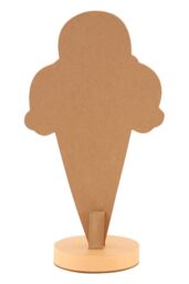 Orsina Ice Cream LED Light, Pastel-Coloured Kids Night Light, Bedroom Lamp With 10 LEDs, Fun Ice Cream Cone Design in Beige - thumbnail 5