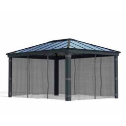 Palram Netting Set for Dallas 12 x 20 Gazebo - L212 x W507 cm - Dark Grey - thumbnail 3