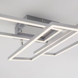 BRILONER Chrome Aluminium 2x19W 1x13W CCT LED Wall & Ceiling Light in Silver - thumbnail 9