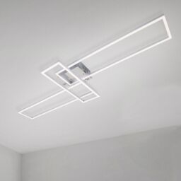 BRILONER Chrome Aluminium 2x19W 1x13W CCT LED Wall & Ceiling Light in Silver - thumbnail 7