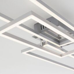 BRILONER Chrome Aluminium 2x19W 1x13W CCT LED Wall & Ceiling Light in Silver - thumbnail 8