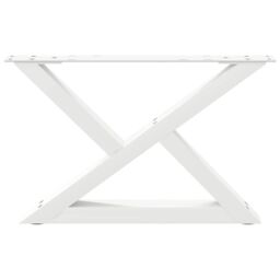 Berkfield Home Coffee Table Legs 2 pcs White 60x(30-31.3) cm Steel - thumbnail 5