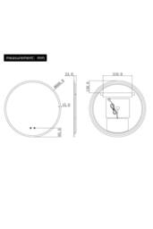 Fascinate 60cm Round LED Bathroom Mirror - Backlit Halo Glow, Shatter-Proof Tempered Glass, Anti-Fog IP44 in Silver - Size: 600mm - thumbnail 7