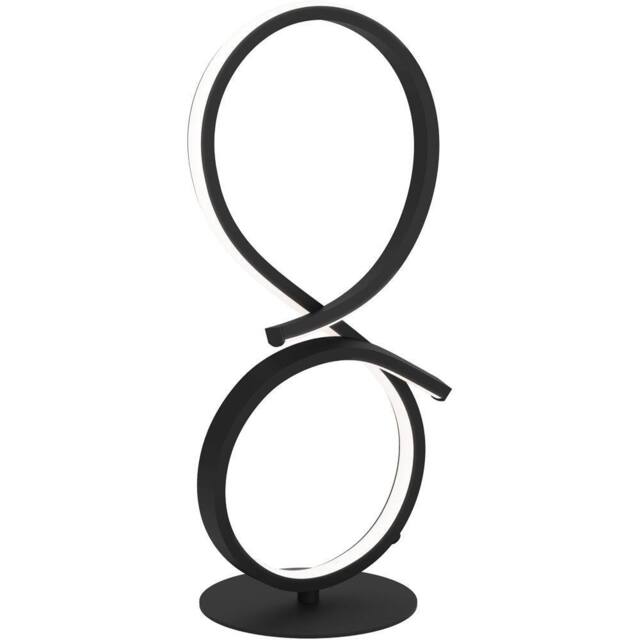 Loops Stylish Black Table Lamp for Indoor Home Decor - Minimalist Design - image 1