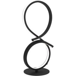 Loops Stylish Black Table Lamp for Indoor Home Decor - Minimalist Design - thumbnail 1