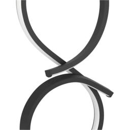 Loops Stylish Black Table Lamp for Indoor Home Decor - Minimalist Design - thumbnail 5