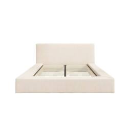 Wyld Haus Portarlington Upholstered Ivory Twill 5ft King Bed with Headboard - thumbnail 2
