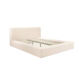 Wyld Haus Portarlington Upholstered Ivory Twill 5ft King Bed with Headboard - thumbnail 3