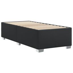 Berkfield Home Bed Frame without Mattress Black 90x190 cm Single Faux Leather - thumbnail 3
