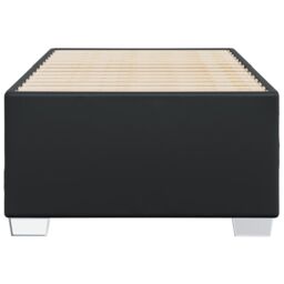 Berkfield Home Bed Frame without Mattress Black 90x190 cm Single Faux Leather - thumbnail 4