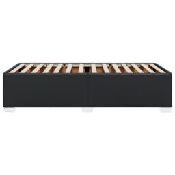 Berkfield Home Bed Frame without Mattress Black 90x190 cm Single Faux Leather - thumbnail 5