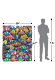 JQ Licensing Royce Mcclure Clowning Around Clown Fish Pattern Silky Touch Super Soft Throw Blanket 152 X 127 cm in White - thumbnail 5