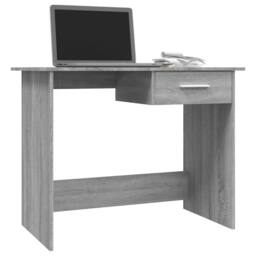 Berkfield Home Elegant Desk Grey Sonoma 100x50x76 cm Engineered Wood - Size: 100 x 50 x 76 cm - thumbnail 1