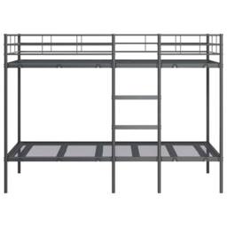 Berkfield Home Bunk Bed without Mattress Black 90x190 cm Single Steel - thumbnail 5