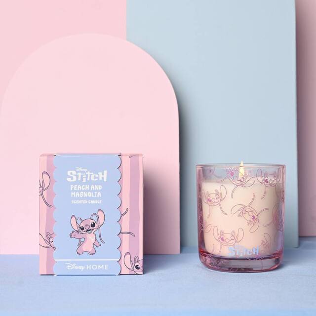 Disney Stitch Candle In A Gift Box - Angel in Pink - image 1