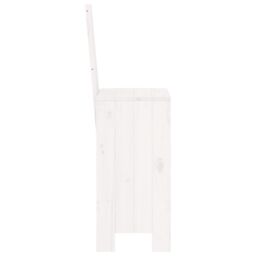 Berkfield Home Bar Stools 2 pcs White 40x42x120 cm Solid Wood Pine - Size: 40 x 42 x 120 cm - thumbnail 5