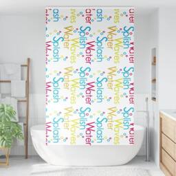 Berkfield Home Shower Roller Blind with Cassette 140x240 cm Fabric Width 136 cm in White - thumbnail 1
