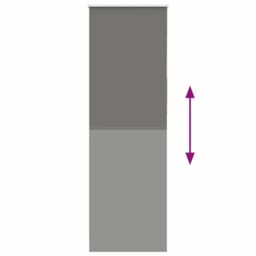 Berkfield Home Roller Blind Blackout Grey 70x210 cm Fabric Width 65.7 cm Polyester - thumbnail 5