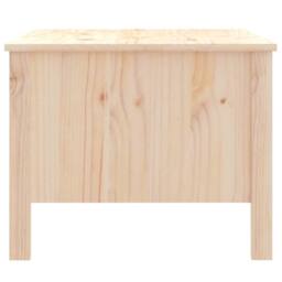 Berkfield Home Coffee Table 100x50x40 cm Solid Wood Pine in Light Tan - Size: 100 x 50 x 40 cm - thumbnail 7