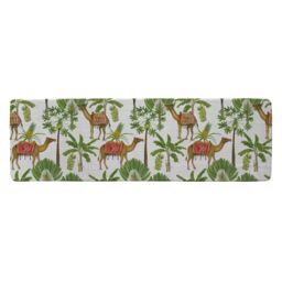 Benjamin Tate Design Camels & Palm Trees Runner Rug in Natural - Size: 67 cm x 230 cm - thumbnail 1
