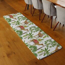 Benjamin Tate Design Camels & Palm Trees Runner Rug in Natural - Size: 67 cm x 230 cm - thumbnail 2