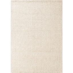 THE RUGS Majoli Handwoven Wool Jute Rug Scandinavian Boho Style 10mm Pile in White - Size: 160 cm x 230 cm - thumbnail 2