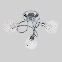 ValueLights Reyka 3 Way Silver Ceiling Bar Light - thumbnail 2