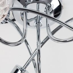 ValueLights Reyka 3 Way Silver Ceiling Bar Light - thumbnail 4