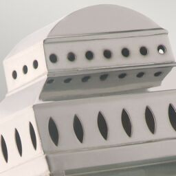 Netlighting Mansion House 1 Light Outdoor Flush Lantern Light Polished Nickel IP44 E27 in Grey - thumbnail 4