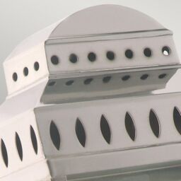 Netlighting Mansion House 1 Light Outdoor Flush Lantern Light Polished Nickel IP44 E27 in Grey - thumbnail 3