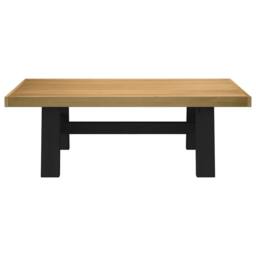 Berkfield Home Coffee Table NOAIN A-Shaped Legs 120x60x40 cm Solid Wood Pine in Brown - Size: 120 x 60 x 40 cm - thumbnail 3