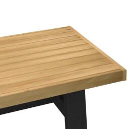 Berkfield Home Coffee Table NOAIN A-Shaped Legs 120x60x40 cm Solid Wood Pine in Brown - Size: 120 x 60 x 40 cm - thumbnail 6