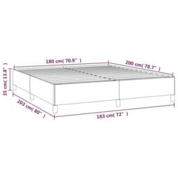 Berkfield Home Bed Frame White 180x200 cm Super King Faux Leather - thumbnail 9