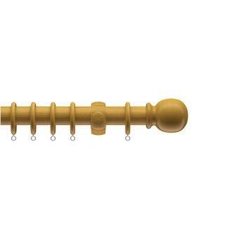 New Edge Blinds Complete Wooden Curtain Pole Set in Brown - Size: 150 cm - image 1
