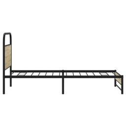 Berkfield Home Bed Frame without Mattress 100x190 cm Sonoma Oak Engineered Wood in Brown - thumbnail 6