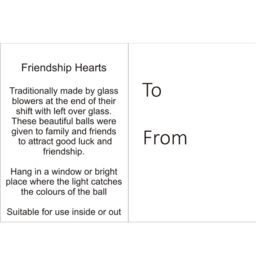 Sienna Glass 12cm Friendship Heart Green in Light Green - thumbnail 3