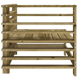 Berkfield Home Beautiful Garden Corner Sofas 2 pcs Impregnated Wood Pine in Brown - thumbnail 5