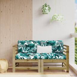 Berkfield Home Beautiful Garden Corner Sofas 2 pcs Impregnated Wood Pine in Brown - thumbnail 2