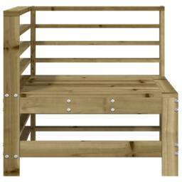 Berkfield Home Beautiful Garden Corner Sofas 2 pcs Impregnated Wood Pine in Brown - thumbnail 4