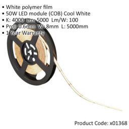 Loops Flexible LED Display Tape Light - 5m Reel - 50W Cool White LEDs - Dimmable - thumbnail 2